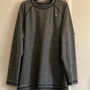 Nike Gray Long Sleeve Tees